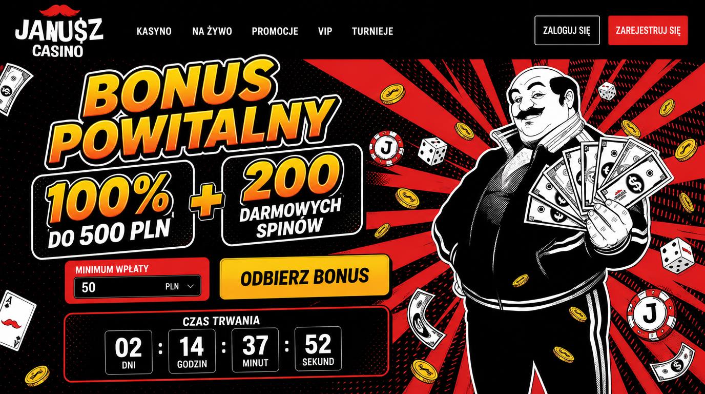 Ekran bonusu powitalnego z warunkami i limitem czasowym